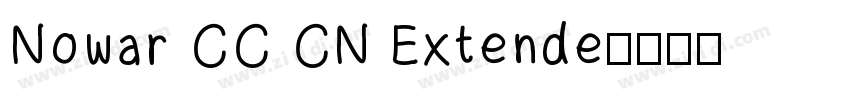 Nowar CC CN Extende字体转换